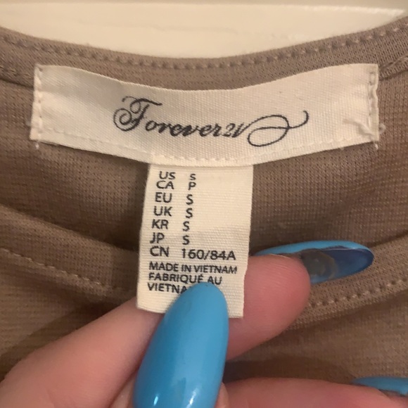 Forever 21 tan mini dress (size small) - Picture 6 of 6